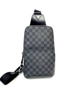 Универсальная сумка Louis Vuitton Avenue М41720  премиум-люкс черно-серая 31/20/10