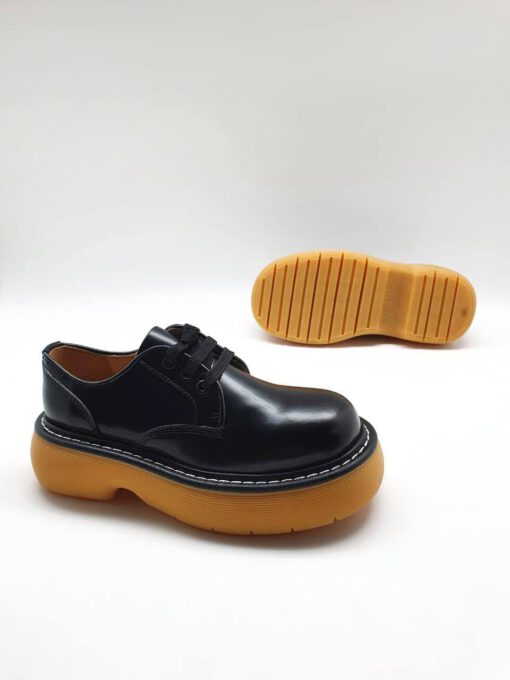 Туфли-дерби Bottega Veneta черные коллекция 2021-2022 - фото 1