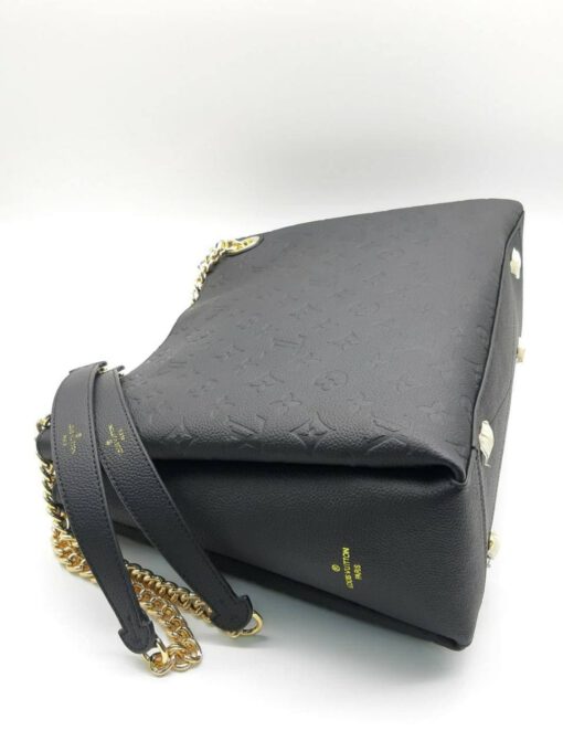 Женская кожаная сумка Louis Vuitton черная 35/27 - фото 3