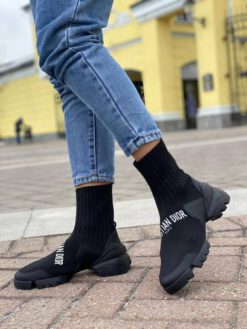 Кроссовки-носки Dior черные