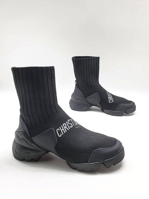 Кроссовки-носки Dior черные - фото 1