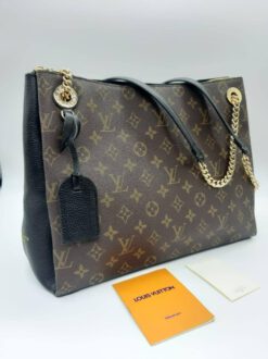 Женская кожаная сумка Louis Vuitton коричневая 35/27 A64268 - фото 2