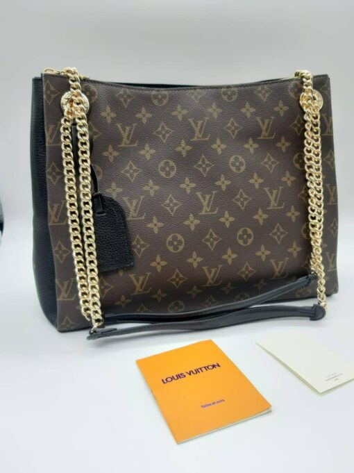 Женская кожаная сумка Louis Vuitton коричневая 35/27 A64268 - фото 3