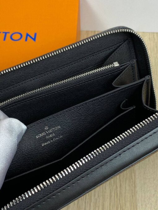 Бумажник Zippy XL Louis Vuitton 24/14/4 премиум-люкс чёрный - фото 2