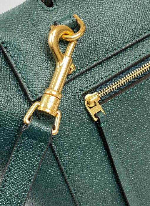 Женская сумка Celine Nano 20/17/10 премиум-люкс зеленая - фото 3