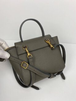 Женская сумка Celine Mini Belt 28/26/15 премиум-люкс серая