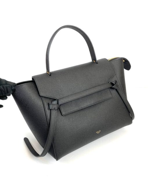 Женская сумка Celine Pico 16/13/7 премиум-люкс черная - фото 1