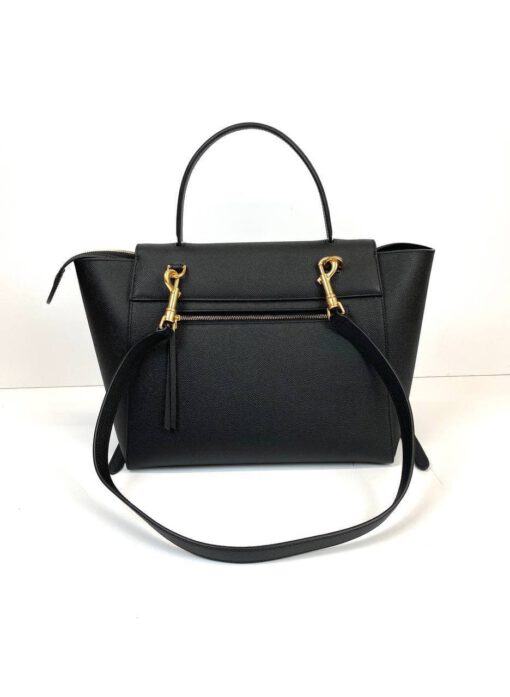 Женская сумка Celine Mini Belt 28/26/15 премиум-люкс черная - фото 6