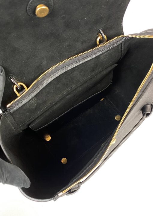 Женская сумка Celine Pico 16/13/7 премиум-люкс черная - фото 7