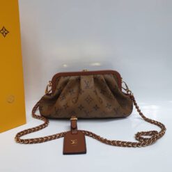 Женский клатч Louis Vuitton коричневый  28/15 - фото 10