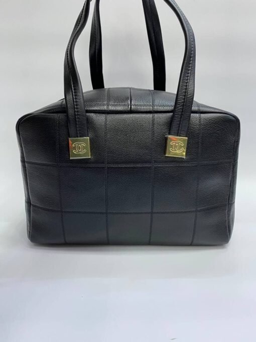 Женская кожаная сумка Chanel черная  31/20/19 см - фото 1