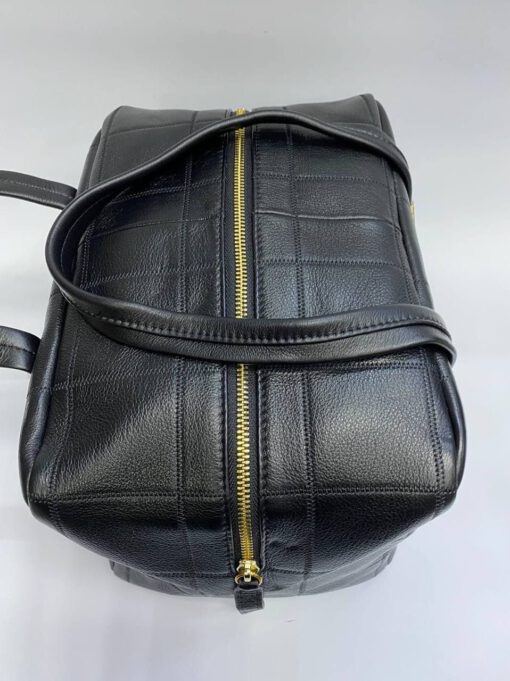 Женская кожаная сумка Chanel черная  31/20/19 см - фото 4