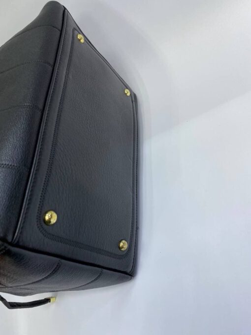 Женская кожаная сумка Chanel черная  31/20/19 см - фото 3