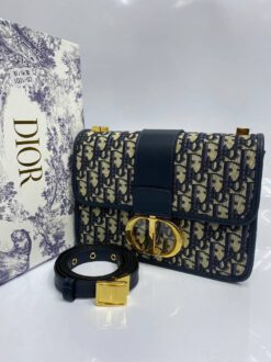 Женский клатч Dior Oblique из жаккардовой ткани 24/17/8 A65360 - фото 11