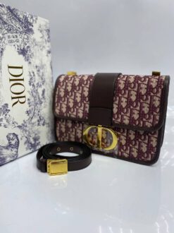 Женский клатч Dior Oblique из жаккардовой ткани 24/17/8 A65366