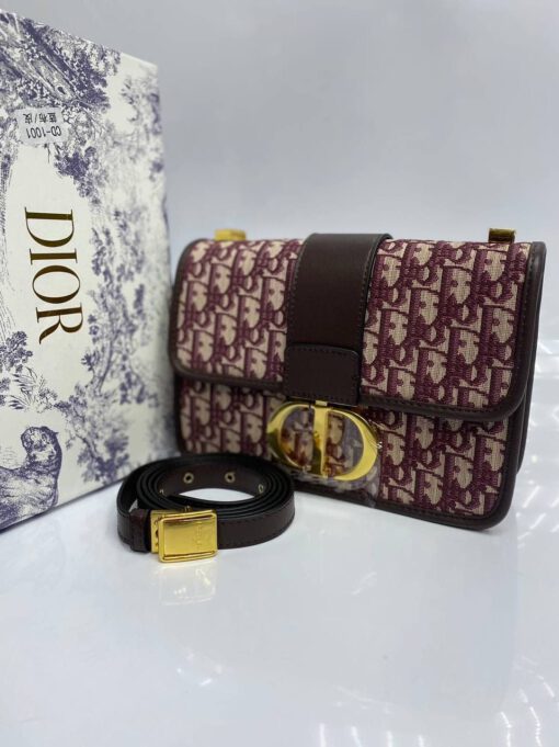 Женский клатч Dior Oblique из жаккардовой ткани 24/17/8 A65366 - фото 1