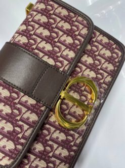 Женский клатч Dior Oblique из жаккардовой ткани 24/17/8 A65366