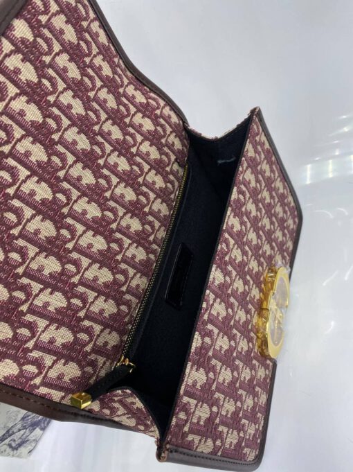 Женский клатч Dior Oblique из жаккардовой ткани 24/17/8 A65366 - фото 2