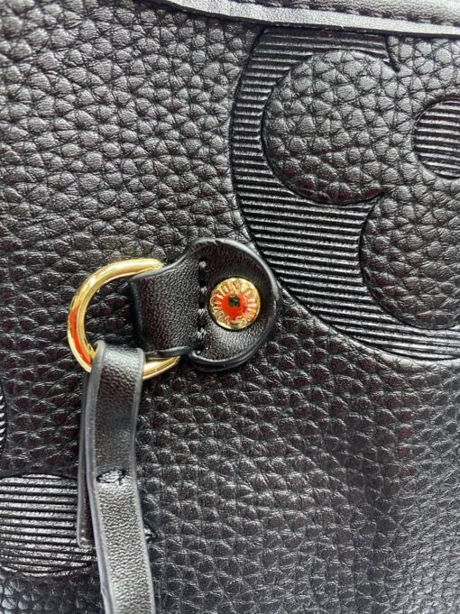 Женская кожаная сумка-шоппер Louis Vuitton черная 33/29/17 - фото 4
