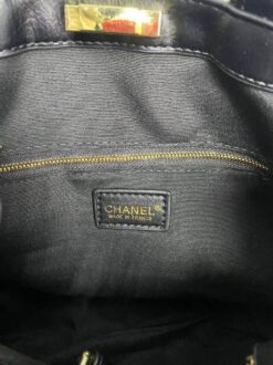 Женская кожаная сумка Chanel черная 36/26/14 см