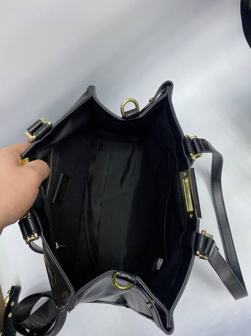 Женская кожаная сумка Chanel черная 36/26/14 см - фото 2