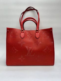 Женская кожаная сумка-тоут Louis Vuitton красная 42/33/17