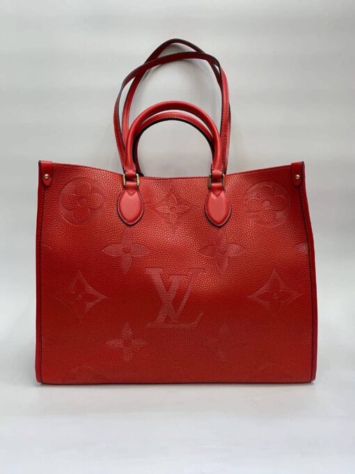 Женская кожаная сумка-тоут Louis Vuitton красная 42/33/17 - фото 1