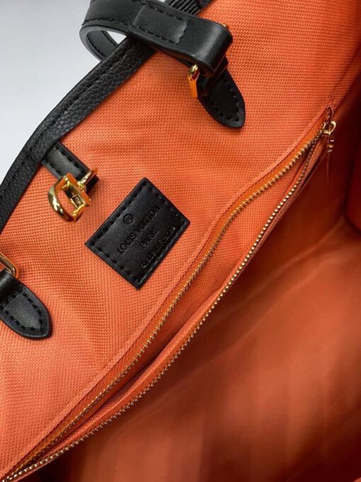 Женская кожаная сумка-тоут Louis Vuitton черная 42/33/17 - фото 4