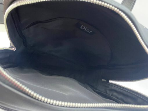 Кожаный рюкзак Dior черный 40/30/10 - фото 2