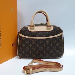 Женская сумка Louis Vuitton Monogram коричневая 28/21/11 - фото 9