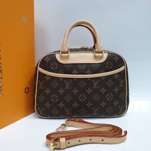 Женская сумка Louis Vuitton Monogram коричневая 28/21/11 - фото 1