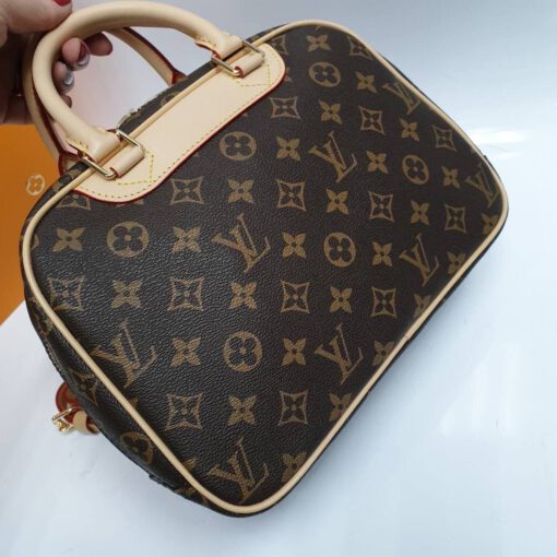 Женская сумка Louis Vuitton Monogram коричневая 28/21/11 - фото 3
