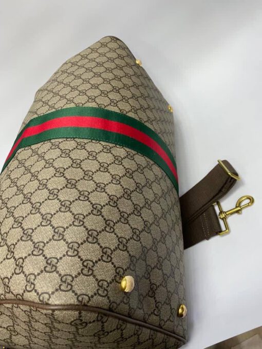 Дорожная сумка Gucci бежево-коричневая 45/28/23 - фото 2