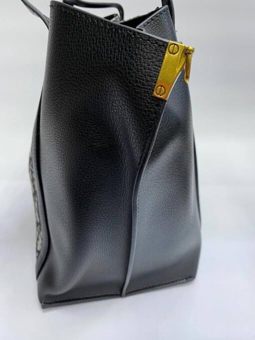Женская сумка-шоппер Dior Oblique комбинированная 30/29/18 - фото 4