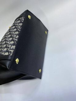 Женская сумка-шоппер Dior Oblique комбинированная 30/29/18