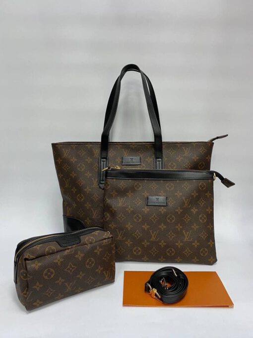 Женская сумка Louis Vuitton коричневая 35/28/11 A65810 - фото 2