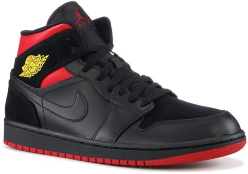 Кроссовки Nike Air Jordan 1 Retro Black/Red - фото 2