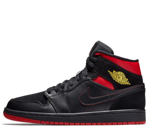 Кроссовки Nike Air Jordan 1 Retro Black/Red - фото 1