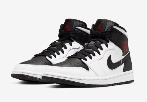 Кроссовки Nike Air Jordan 1 Retro WhiteBlackRed - фото 4