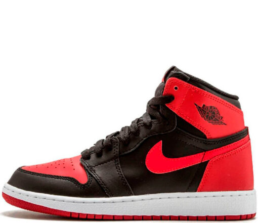 Кроссовки Nike Air Jordan 1 High Black/Red - фото 1