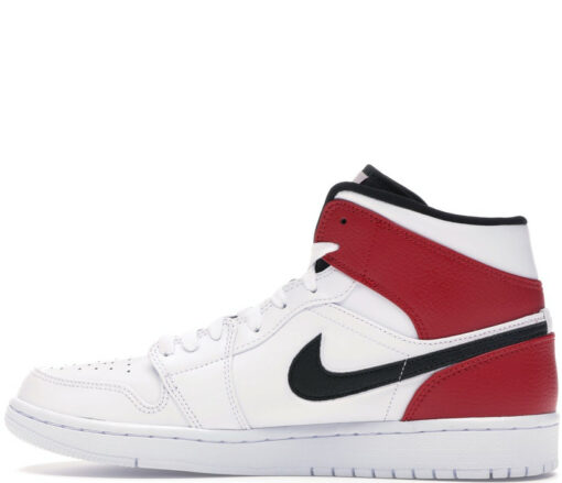 Кроссовки Nike Air Jordan 1 Retro White Black Gym Red - фото 1