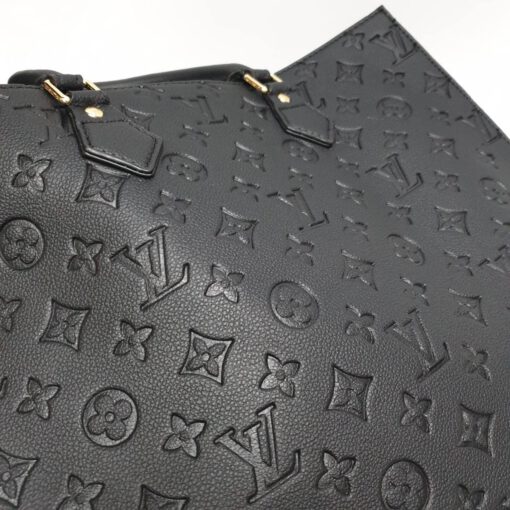 Женская кожаная сумка-тоут Louis Vuitton черная 38/36/9 - фото 5