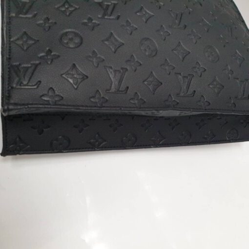Женская кожаная сумка-тоут Louis Vuitton черная 38/36/9 - фото 6