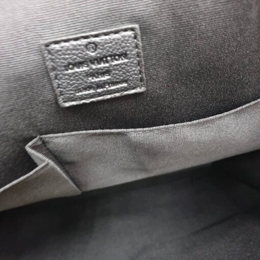 Женская кожаная сумка-тоут Louis Vuitton черная 38/36/9 - фото 2