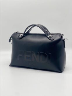 Женская кожаная сумка Fendi 66164 черная 27/16 см - фото 13