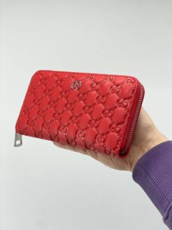 Кошелек Gucci красный 19/10 коллекция 2021-2022