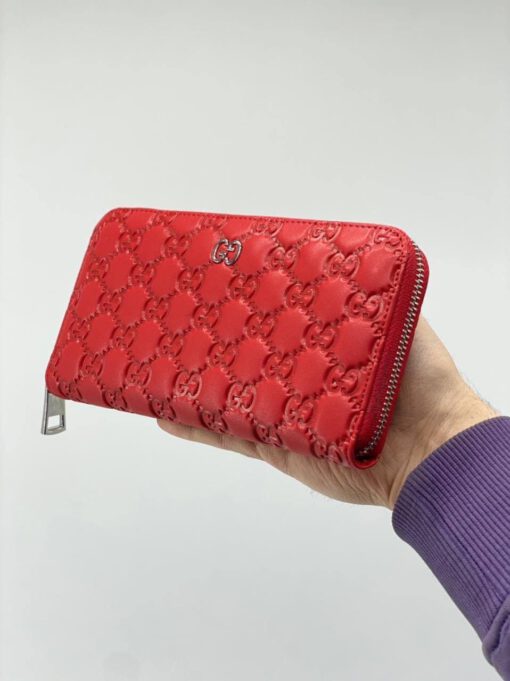 Кошелек Gucci красный 19/10 коллекция 2021-2022 - фото 3