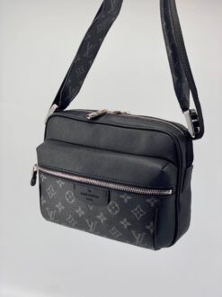 Мужская сумка Louis Vuitton Outdoor черная 24/17 коллекция 2021-2022