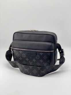 Мужская сумка Louis Vuitton Outdoor черная 24/17 коллекция 2021-2022