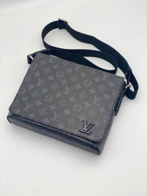 Мужская сумка Louis Vuitton черная 25/21 коллекция 2021-2022 A66280 - фото 4